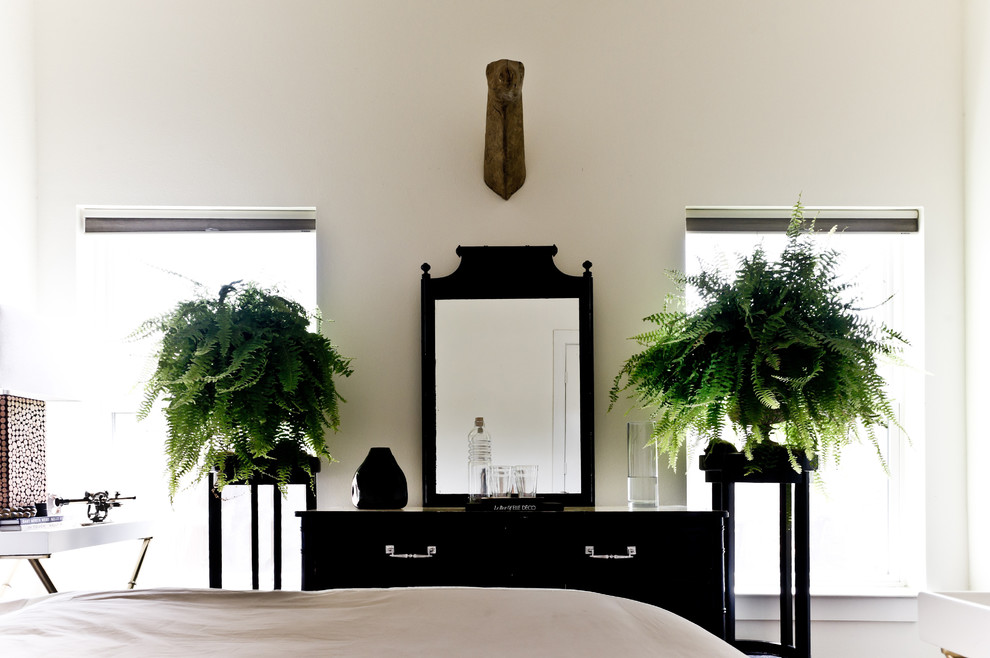 plant-stands-outdoor-bedroom-victorian-with-black-and-white-chest-of-drawers-dresser-ferns-house-plants-mirror-neutral