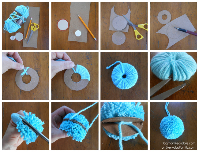 8 Pcs Pompom Maker 4 Sizes Pom Pom Maker Craft Fluff Ball Weaver Kit Pom  Pom Maker Pom Pom Template Fluff Ball DIY Needle Craft Tool Kit for Kids