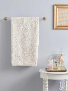 Powder Room Towel Bar DIY | The Hunted and Gathered