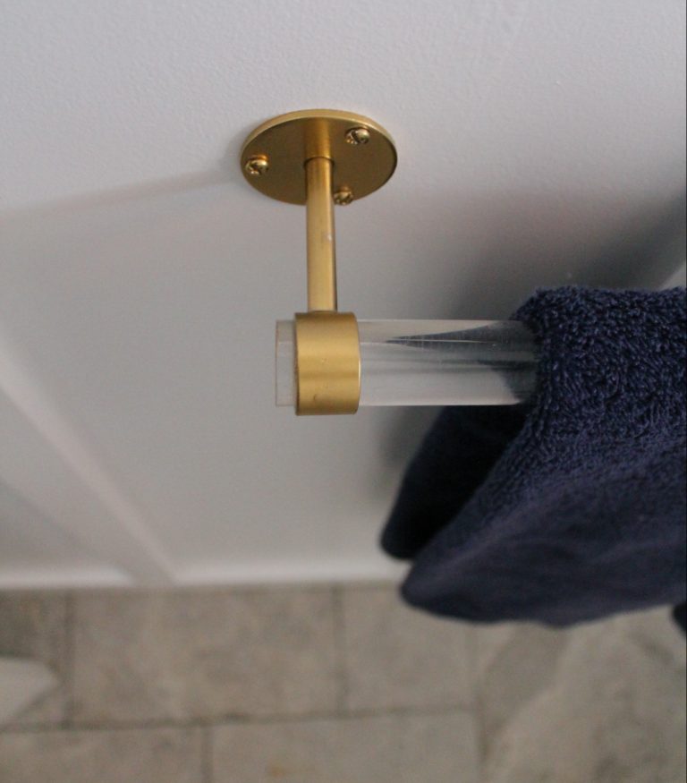 Powder Room Towel Bar DIY The Hunted and Gathered